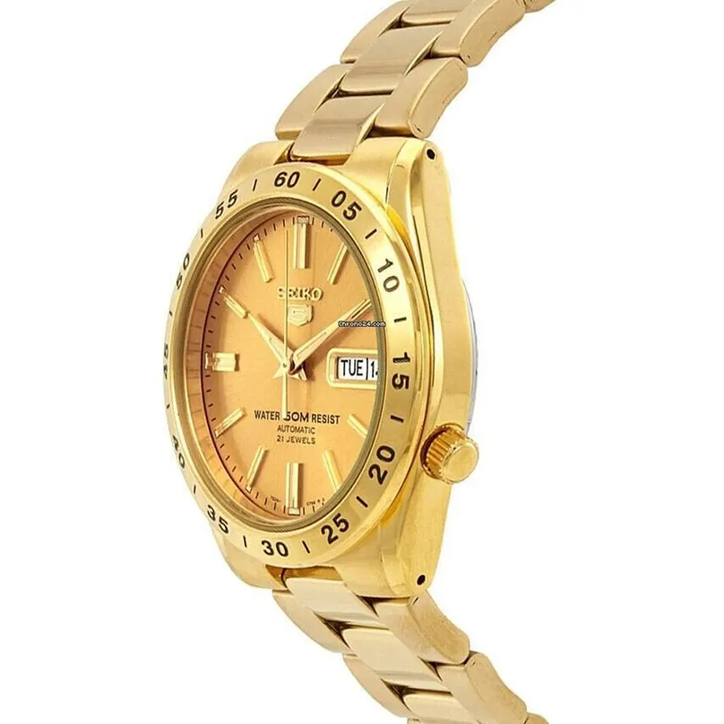 Seiko 5 Men’s  Automatic Gold-tone Dial Watch | SNKE06K1