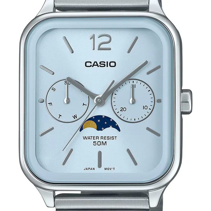 Casio Enticer Moon Phase Light Men's Watch- MTP-M305D-2AV